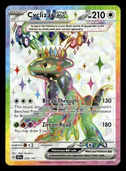 Cyclizar ex (Ultra Rare) 228/191 Pokemon Scarlet Violet Surging Sparks - Image 1