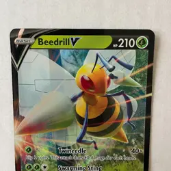 Beedrill V 001/189 Astral Radiance Holo Rare Pokemon NM - Image 2