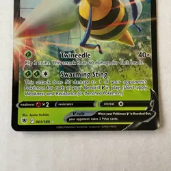 Beedrill V 001/189 Astral Radiance Holo Rare Pokemon NM - Image 3