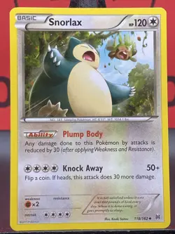 Snorlax 118/162 Breakthrough Pokemon TCG Regular Uncommon 2015 LP - Image 3