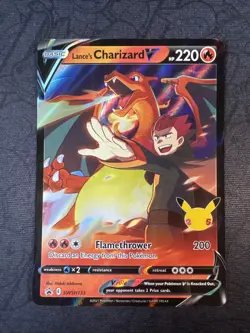 Lance's Charizard V SWSH133 Celebrations Sword & Shield Promo Cards Holo Pokemon - Image 1
