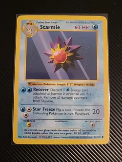 Starmie 64/102 Shadowless - Base Set WOTC Pokemon Vintage WoTC LP - Image 1