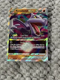 Pokemon Aerodactyl VSTAR 093/196 Lost Origin Ultra Rare Holo 260 HP - Image 1