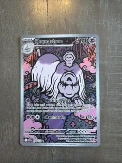 Pokemon TCG Houndstone 145/132 Illustration Rare – Mega Evolutions Set – NM - Image 1