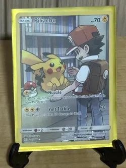 2019 POKEMON SUN & MOON COSMIC ECLIPSE SECRET #241 FULL ART/PIKACHU NM RARE - Image 2