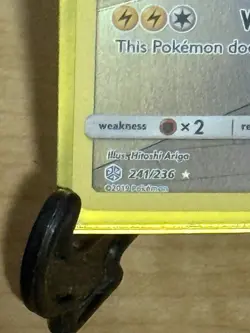 2019 POKEMON SUN & MOON COSMIC ECLIPSE SECRET #241 FULL ART/PIKACHU NM RARE - Image 5