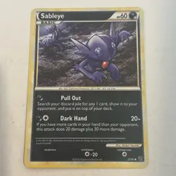 Sableye 35/90 Undaunted HGSS Regular Pokemon TCG NM 2010 - Image 1