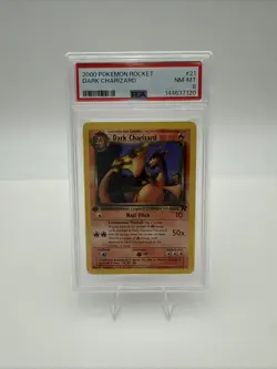 Pokemon Dark Charizard 1st Edition Rare 21/82 Team Rocket PSA 8 NM-MT - Image 1