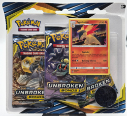 Pokemon Unbroken Bonds 3 booster pack Typhlosion blister, still factory sealed - Image 1