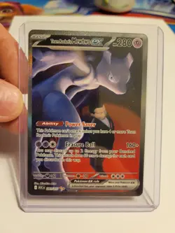 Pokemon Team Rocket's Mewtwo EX Foil Rare 281/217 Ascending Heroes SIR - Image 1