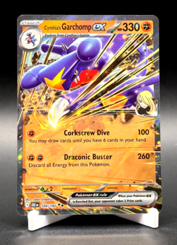 Cynthia's Garchomp EX 104/182 Pokemon TCG Destined Rivals Double Rare EN - Image 1