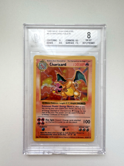 POKEMON - 1999 BASE SET SHADOWLESS #4/102 CHARIZARD BGS 8 - Image 1