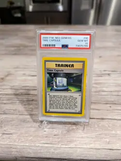 Pokemon unlimited Neo Genesis Time Capsule Non-Holo 90/111 PSA 10 MINT 💎 - Image 1