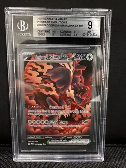 Bloodmoon Ursaluna EX 168/131 SIR BGS 9 Prismatic Evolutions Pokemon TCG - Image 1
