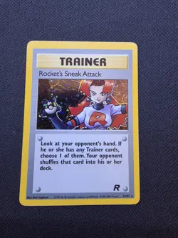 Pokemon Rocket’s Sneak Attack Holo Rare #16/82 - Team Rocket Good Condition - Image 1
