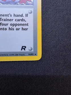 Pokemon Rocket’s Sneak Attack Holo Rare #16/82 - Team Rocket Good Condition - Image 4