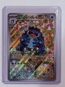 Pokemon Seismitoad IR 105/086 Black Bolt Holofoil Card, Near Mint Condition - Image 1