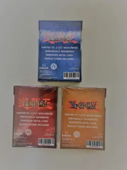 Yugioh Fanattik - Limited Metal Cards God Card Set Slifer Obelisk & Ra - Image 2