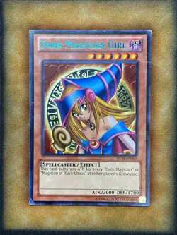 Yugioh Dark Magician Girl DL18-EN003 Duelist League Rare MP BLUE - Image 1