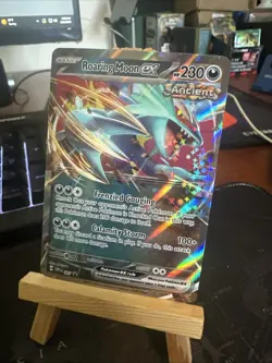 Roaring Moon ex 067 Sv: Scarlet & Violet Black Star Promo Card Holo - Image 1