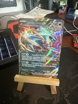 Roaring Moon ex 067 Sv: Scarlet & Violet Black Star Promo Card Holo - Image 3