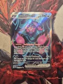 Pokemon TCG Sv: Shrouded Fable Pecharunt ex 085/064 Ultra Rare Holo Card NM - Image 1