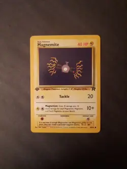Pokemon Card Team Rocket Magnemite 1st Edition #60/82 VLP. - Image 4
