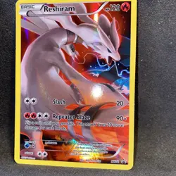 Reshiram XY74 Promo Holo Full Art LP Pokemon Card - Image 1