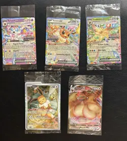 Sealed Pokemon Promo Card Lot, Prismatic Stamped, Etb Promo , Eevee - Image 1