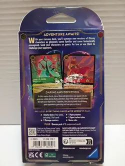 NEW Disney LORCANA The First Chapter Starter Deck Emerald Ruby Cards SEALED. - Image 2