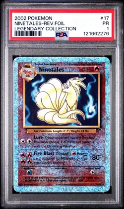 PSA 1 Ninetales 17/110 Legendary Collection Reverse Holo Foil 2002 Pokemon WoTC - Image 1