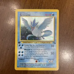 Articuno 2/62 1st Edition Fossil Holo Rare LP-MP Pokemon TCG vintage Card WOTC - Image 1