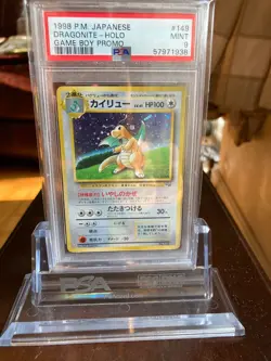 Pokemon Dragonite No. 149 GB Promo Gameboy Holo Card 1998 Japanese Edition PSA 9 - Image 1