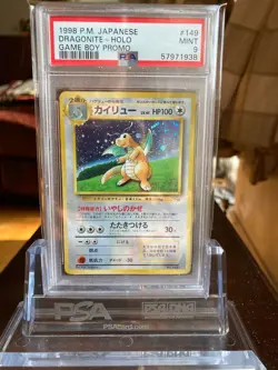 Pokemon Dragonite No. 149 GB Promo Gameboy Holo Card 1998 Japanese Edition PSA 9 - Image 2