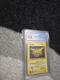 CGC 8.5 Zapdos Japanese Fossil 145 Holo Pokemon Card - Image 2