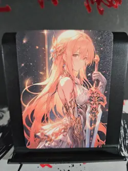 Asuna Yuuki Sword Art Online SAO Custom Art Card Anime Manga NM - Image 1