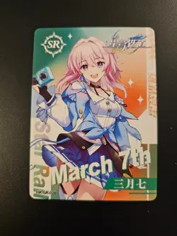 Honkai Star Rail Impact Card March 7th SR-028 Thick Stock Goddess Story - Image 1
