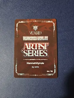 VCard Vtuber TCG | Awakened Worlds | HannahHyrule Artist Card | 04/76 - Image 3