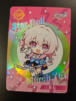Honkai Star Rail Card March 7th Hk-QR-015 Thick Stock Goddess - Image 1