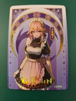Goddess Story - Genshin Impact maid Yae Miko ur-003 Trading Card waifu - Image 1
