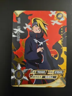 Kayou Naruto Doujin Trading Card Orange Foil AR - NR-AR-003 Deidara - Image 1