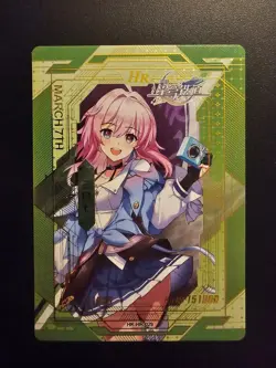 Honkai Star Rail March 7th HK-HR-029 Premium Holo Rare Goddess Story Cards - Image 1