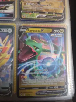 Pokemon Cards Pikachu Eevee Jolteon Rayquaza V - Image 1