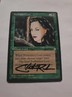 Forbidden Lore SIGNED By Chris Rush Magic the Gathering - Image 1