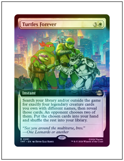 1x Turtles Forever, Extended Art Foil, Magic the Gathering MTG NM - Image 1