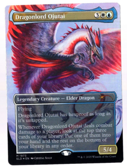 Dragonlord Ojutai 1973 Borderless Rainbow Foil Secret Lair MTG Near Mint - Image 1