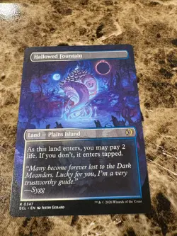 HALLOWED FOUNTAIN Magic MTG Lorwyn Eclipsed Borderless - Image 2