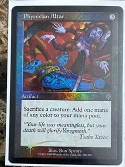 Phyrexian Altar - Invasion - FOIL - MTG Magic the Gathering - Light Play - Image 1