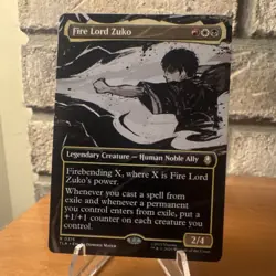 Magic: The Gathering Fire Lord Zuko 315 Avatar Borderless Rare Creature 2/4 - Image 1