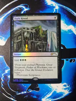 Mtg DARK RITUAL FOIL ENGLISH Graphic Novel Insert Media Promo NM 005 NM EX - Image 1